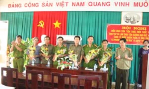 Tiền Giang: Công an Gò Công Tây thực hiện Cuộc vận động với nhiều nội dung cụ thể,  năng động, sáng tạo